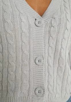 Hollister Co. EASY CROP CARDI - Strickjacke - Grey | Damen -Hollister Co Verkäufe 2022 36e82eb502364abd87fbe70eb544e8f6