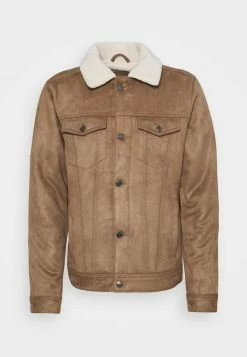 Hollister Co. LINED TRUCKER - Übergangsjacke - Suede Brown | Herren -Hollister Co Verkäufe 2022 3785c914f8f94575adbcce643e3f76a8