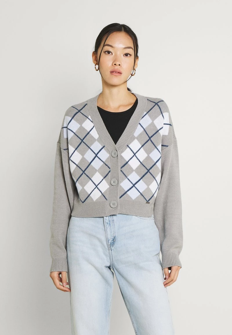 Hollister Co. EASY CROP CARDIGAN - Strickjacke - Grey | Damen 3 Hollister Co. EASY CROP CARDIGAN - Strickjacke - Grey | Damen