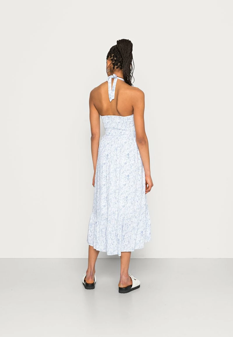 Hollister Co. BARE CINCH HALTER MIDI - Maxirock - Blue/white | Damen 5 Hollister Co. BARE CINCH HALTER MIDI - Maxirock - Blue/white | Damen – Bild 3