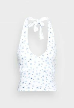 Hollister Co. BARE HALTER UNDER BUST SEAM - Top - Blue/white | Damen -Hollister Co Verkäufe 2022 3837fb18d9cf43b79d97968c83908857