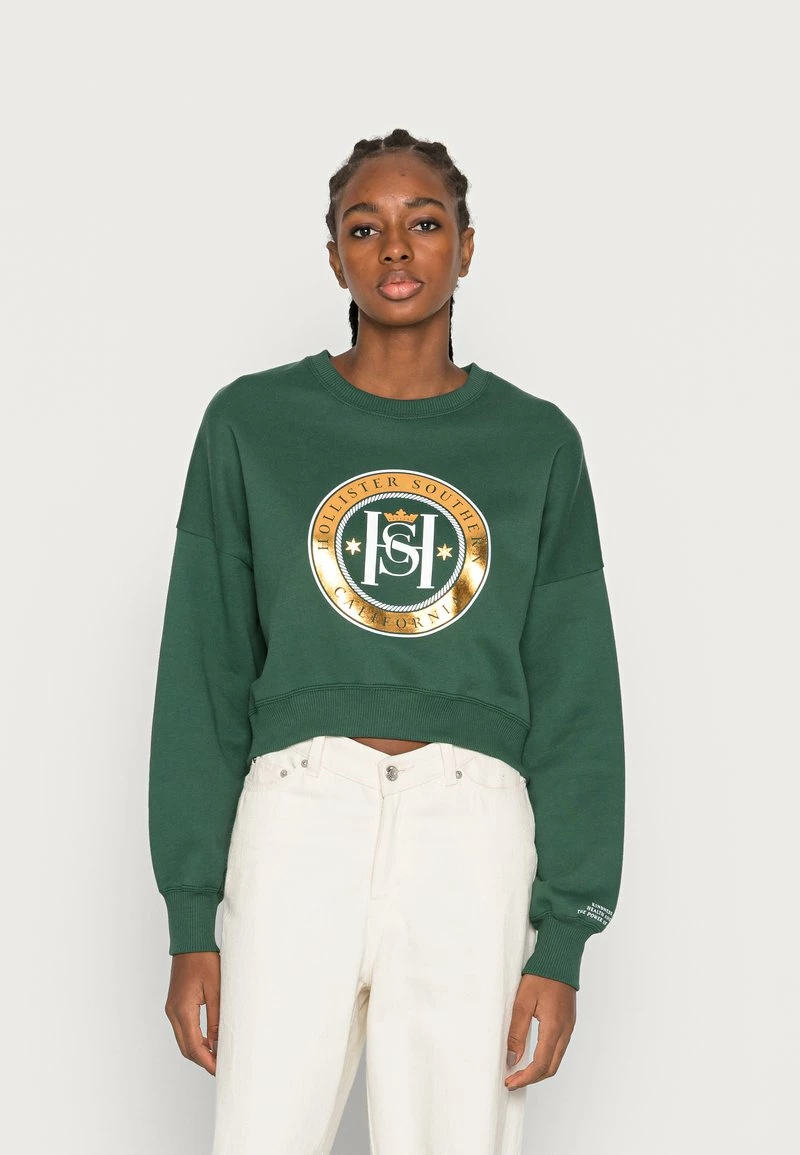 Hollister Co. CYBER DROP CREW - Sweatshirt - Pineneedle | Damen 3 Hollister Co. CYBER DROP CREW - Sweatshirt - Pineneedle | Damen