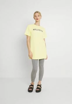 Hollister Co. LOGO DRESS - Jerseykleid - Mellow Yellow | Damen