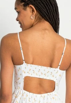 Hollister Co. BEST IS BACK BARE RUCHED BODICE ROMPER - Jumpsuit - White Floral | Damen -Hollister Co Verkäufe 2022 3a9497a0d41b4d97a14115aca59ae31c
