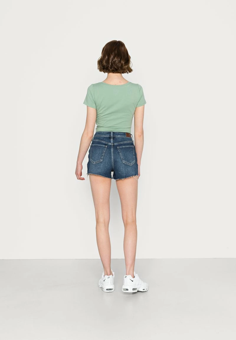 Hollister Co. UHR MOM DARK RAW - Jeans Shorts - Dark Dest | Damen 5 Hollister Co. UHR MOM DARK RAW - Jeans Shorts - Dark Dest | Damen – Bild 3