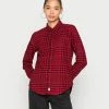 Hollister Co. CYBER DROP - Hemdbluse - Red/black | Damen -Hollister Co Verkäufe 2022 3c014da7238e420eaac5df78209a577d