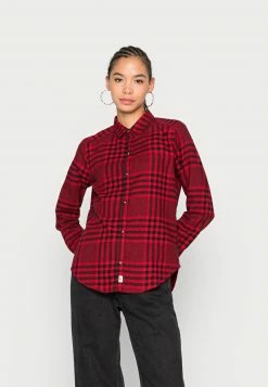Hollister Co. CYBER DROP - Hemdbluse - Red/black | Damen