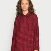 Hollister Co. Hemdbluse - Red And Black Plaid | Damen