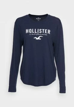 Hollister Co. TIMELESS LOGO TEE - Langarmshirt - Navy | Damen -Hollister Co Verkäufe 2022 3deaa07be6d947fc80b8103a83ffce63