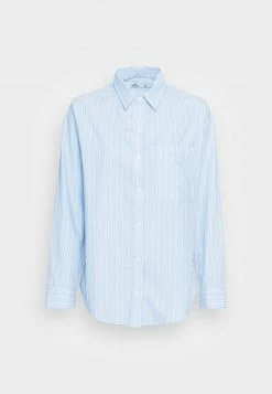 Hollister Co. PREP SHIRTING - Hemdbluse - Blue/white | Damen -Hollister Co Verkäufe 2022 3e379e43ccf24fbea7a8de9f1adb5bbe