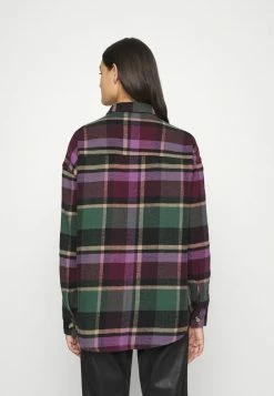 Hollister Co. OVERSIZED SHACKET - Leichte Jacke - Green/brown/multi | Damen -Hollister Co Verkäufe 2022 3ee9bdb89bf649e09c76e570469fb4f8