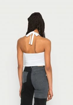 Hollister Co. DOUBLE SIDE CINCH HALTER - Top - Bright White | Damen -Hollister Co Verkäufe 2022 3faf800fcbae4202a7c5651fe66b4539