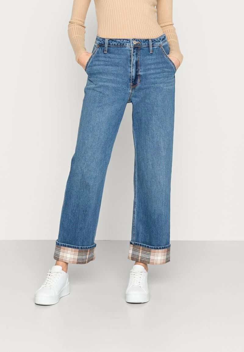 Hollister Co. FLANNEL CUFF - Jeans Relaxed Fit - Light Blue | Damen 3 Hollister Co. FLANNEL CUFF - Jeans Relaxed Fit - Light Blue | Damen