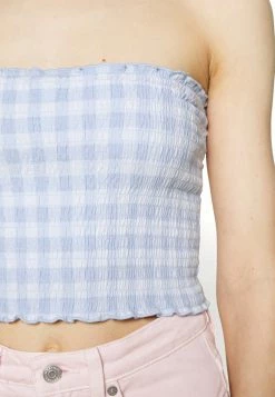 Hollister Co. REVERSIBLE SMOCKED TUBE - Top - Blue | Damen -Hollister Co Verkäufe 2022 4063d0654d0444e18a3c5fc435bde5cb