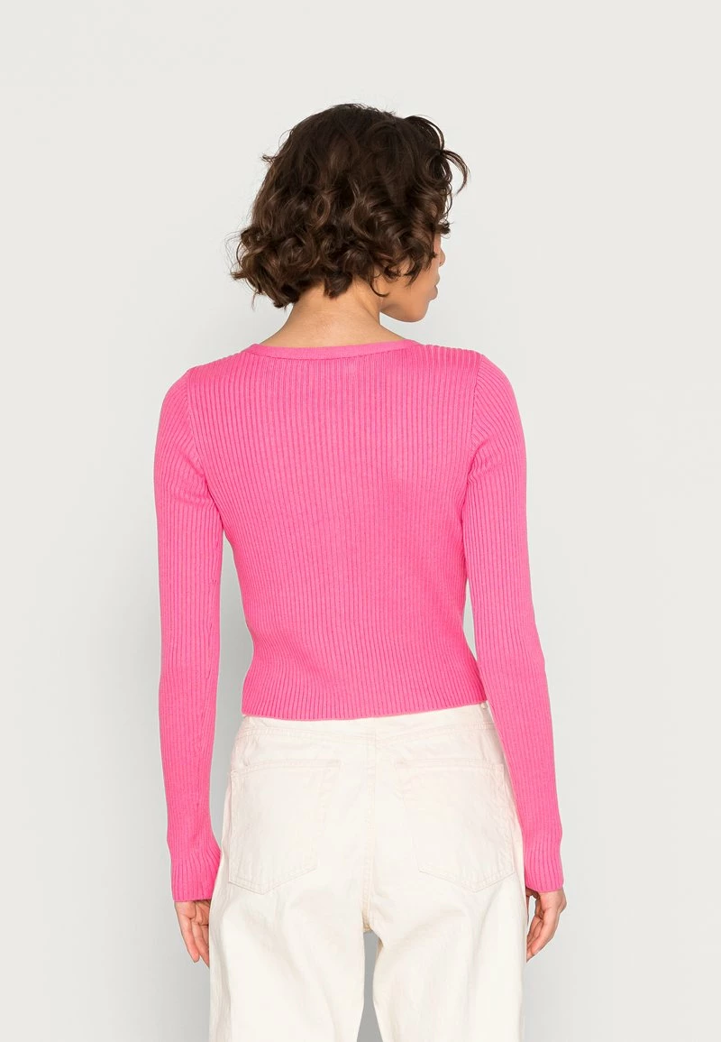 Hollister Co. EMEA FLYAWAY CROP CARDIGAN - Strickjacke - Azalea Pink | Damen 5 Hollister Co. EMEA FLYAWAY CROP CARDIGAN - Strickjacke - Azalea Pink | Damen – Bild 3