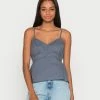 Hollister Co. BARE PRAIRIE BABYDOLL - Top - Blue | Damen