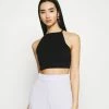 Hollister Co. OPEN BACK WRAP HALTER - Top - Black | Damen -Hollister Co Verkäufe 2022 449de0bf8bd144f99b5244bbed60d4a4