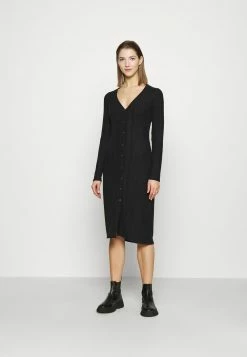 Hollister Co. COZY MIDI DRESS - Etuikleid - Black | Damen
