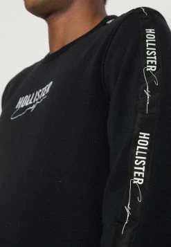 Hollister Co. TAPE CREW - Sweatshirt - Black | Herren -Hollister Co Verkäufe 2022 45721be8237040aab6c5460cd7132b89