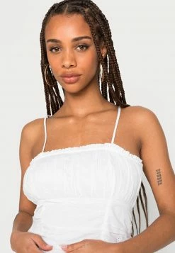 Hollister Co. GRAD BARE RUCHED DRESS - Freizeitkleid - Pretty White Texture | Damen -Hollister Co Verkäufe 2022 4574c11e6001466b8f5c28cf5c2c0a7d