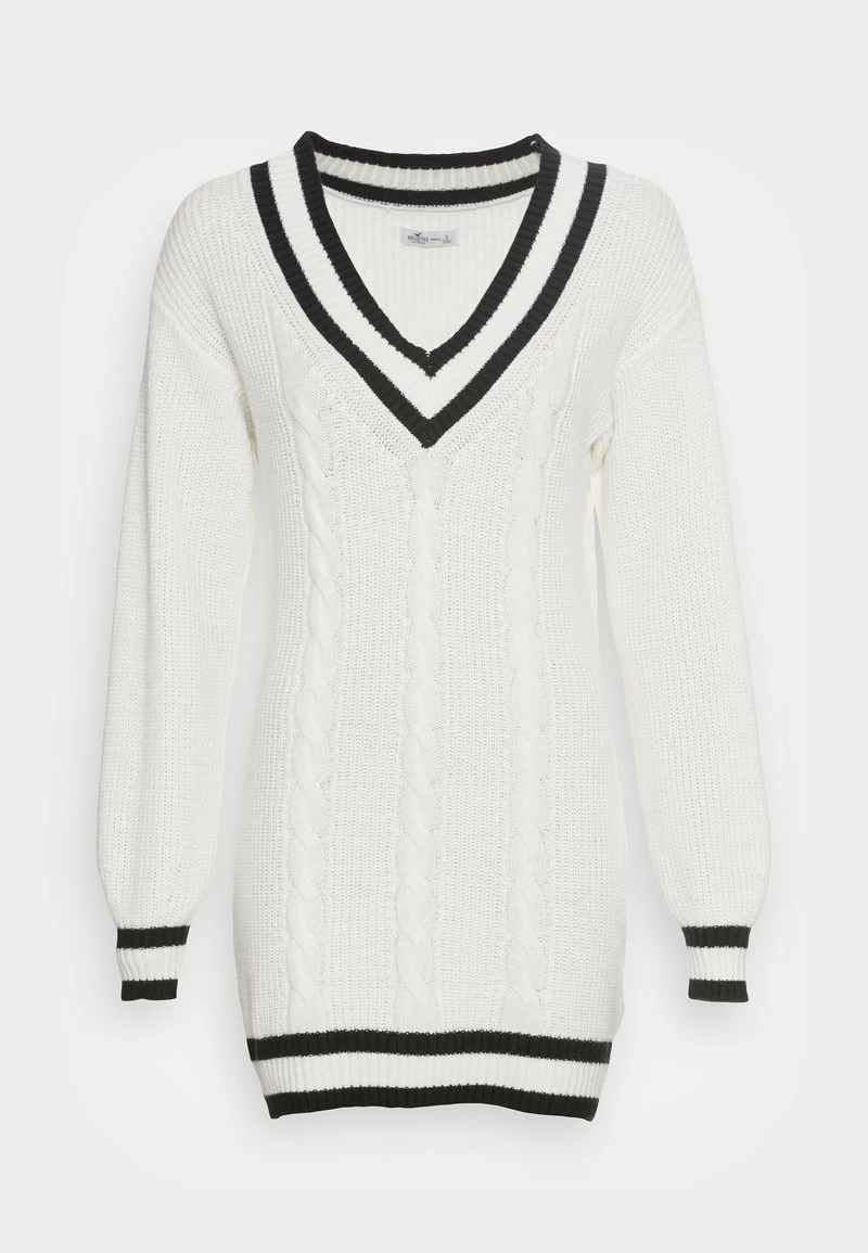 Hollister Co. VARSITY DRESS - Strickkleid - Cream With Black Tipping | Damen 6 Hollister Co. VARSITY DRESS - Strickkleid - Cream With Black Tipping | Damen – Bild 4