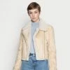 Hollister Co. EMEA CROPPED SHEARLING COZY BIKER - Winterjacke - Safari | Damen -Hollister Co Verkäufe 2022 46f9511647c54e47bffa1d6ccaf66bfe