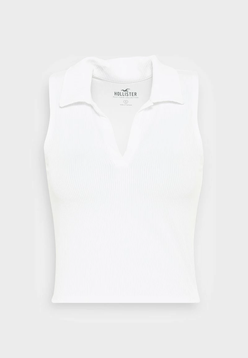 Hollister Co. BARE SEAMLESS BARE POLO - Top - Bright White | Damen 6 Hollister Co. BARE SEAMLESS BARE POLO - Top - Bright White | Damen – Bild 4