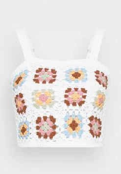 Hollister Co. STRAIGHT NECKLINE - Top - Granny Square Pattern | Damen -Hollister Co Verkäufe 2022 47c15aae07fb4d6dbb98d06510829bf4