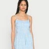 Hollister Co. BEST IS BACK BARE RUCHED BODICE ROMPER - Jumpsuit - Blue | Damen -Hollister Co Verkäufe 2022 48b45573976a4f81974e601407a98f83