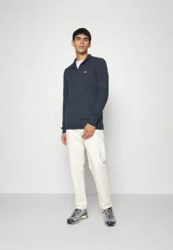 Hollister Co. QUARTER ZIP - Strickpullover - Navy | Herren -Hollister Co Verkäufe 2022 48d093625eb741359654cc3f8f302cb8