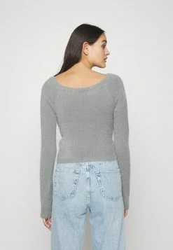 Hollister Co. COSZY WRAP SWEATER - Strickpullover - Grey | Damen -Hollister Co Verkäufe 2022 49c43458c7e6448e8278358c3a891d3e