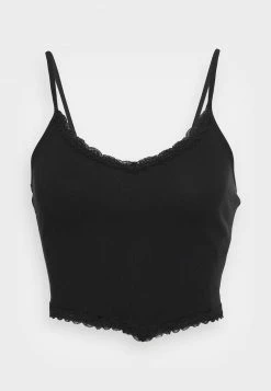 Hollister Co. BARE TRIM CAMI - Top - Casual Black | Damen -Hollister Co Verkäufe 2022 4adbe37389f443f4bd23fd6ff37ba6bf