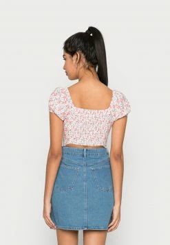 Hollister Co. RUCHED BUST - Bluse - Pink Multi | Damen -Hollister Co Verkäufe 2022 4d50d000f115493c87cfb155ac9c9a47