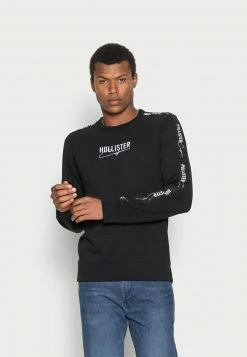 Hollister Co. TAPE CREW - Sweatshirt - Black | Herren