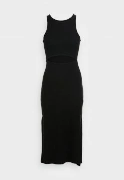Hollister Co. MIDI DRESS - Freizeitkleid - Black Solid | Damen -Hollister Co Verkäufe 2022 4ebc4c889c9d4f18aa78a13befea62df