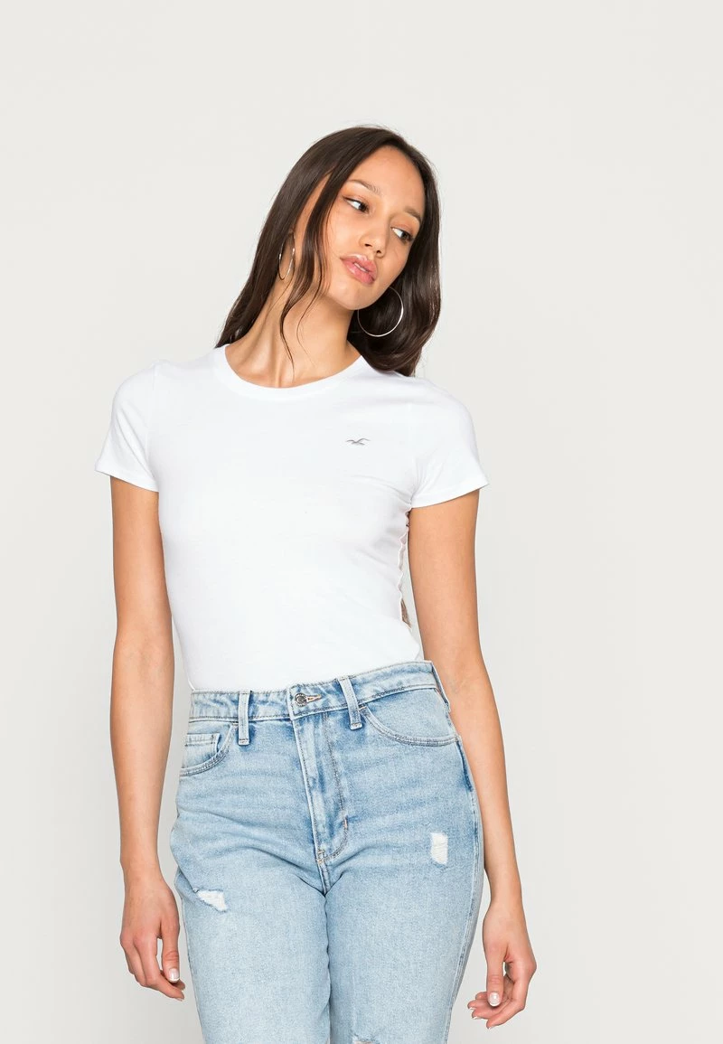 Hollister Co. SLIM CREW MULTIPACK UNISEX - T-Shirt Basic - White/zinfandel/beetle | Damen 4 Hollister Co. SLIM CREW MULTIPACK UNISEX - T-Shirt Basic - White/zinfandel/beetle | Damen – Bild 2