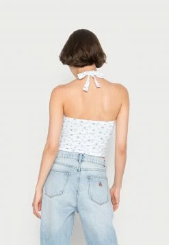 Hollister Co. BARE HALTER UNDER BUST SEAM - Top - Blue/white | Damen -Hollister Co Verkäufe 2022 4f0e3b815f174661b0176c6d7964ed36
