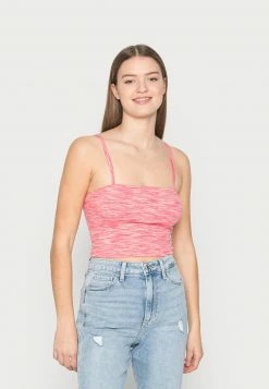 Hollister Co. BARE SPACEDYE CAMI - Top - Orange Space Dye | Damen