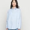 Hollister Co. PREP SHIRTING - Hemdbluse - Blue/white | Damen -Hollister Co Verkäufe 2022 4fe524c4c4214c9f8ae46338133f2e1b