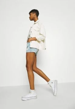 Hollister Co. CURVY DEST - Jeans Shorts - Light-blue Denim | Damen -Hollister Co Verkäufe 2022 50384f72adb44fe390776376eba5904b