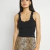 Hollister Co. CINCH CAMI - Top - Black | Damen