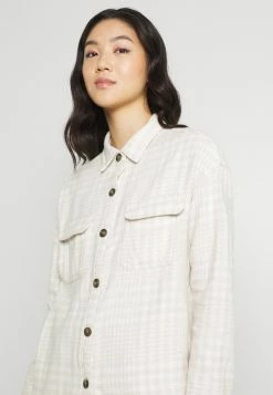 Hollister Co. SHACKET - Übergangsjacke - White/tan | Damen -Hollister Co Verkäufe 2022 53bd5e6c669d40c288acc77198a22560