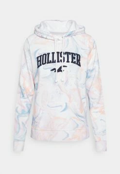 Hollister Co. TECH CORE MARBLE - Sweatshirt - Blue/orange | Damen -Hollister Co Verkäufe 2022 53ede01befd145f68da0a4d716aec2c0