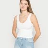 Hollister Co. BARE SEAMLESS V TANK - Top - Bright White | Damen -Hollister Co Verkäufe 2022 542acf4da21647dd8db5aab6cdc8de22