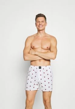 Hollister Co. WOVEN BOXER MULTI PATTERN CONVO 3 PACK - Boxershorts - White | Herren