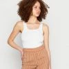 Hollister Co. BARE SEAMLESS SQUARE NECK TANK - Top - Bright White | Damen -Hollister Co Verkäufe 2022 557a01ac5cda41efa1c0101e35ec9ac8