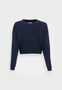 Hollister Co. CYBER DROP SOLIDS - Strickpullover - Navy Blazer | Damen -Hollister Co Verkäufe 2022 55ab9ac0b7ff4c01a39d2825eba07933