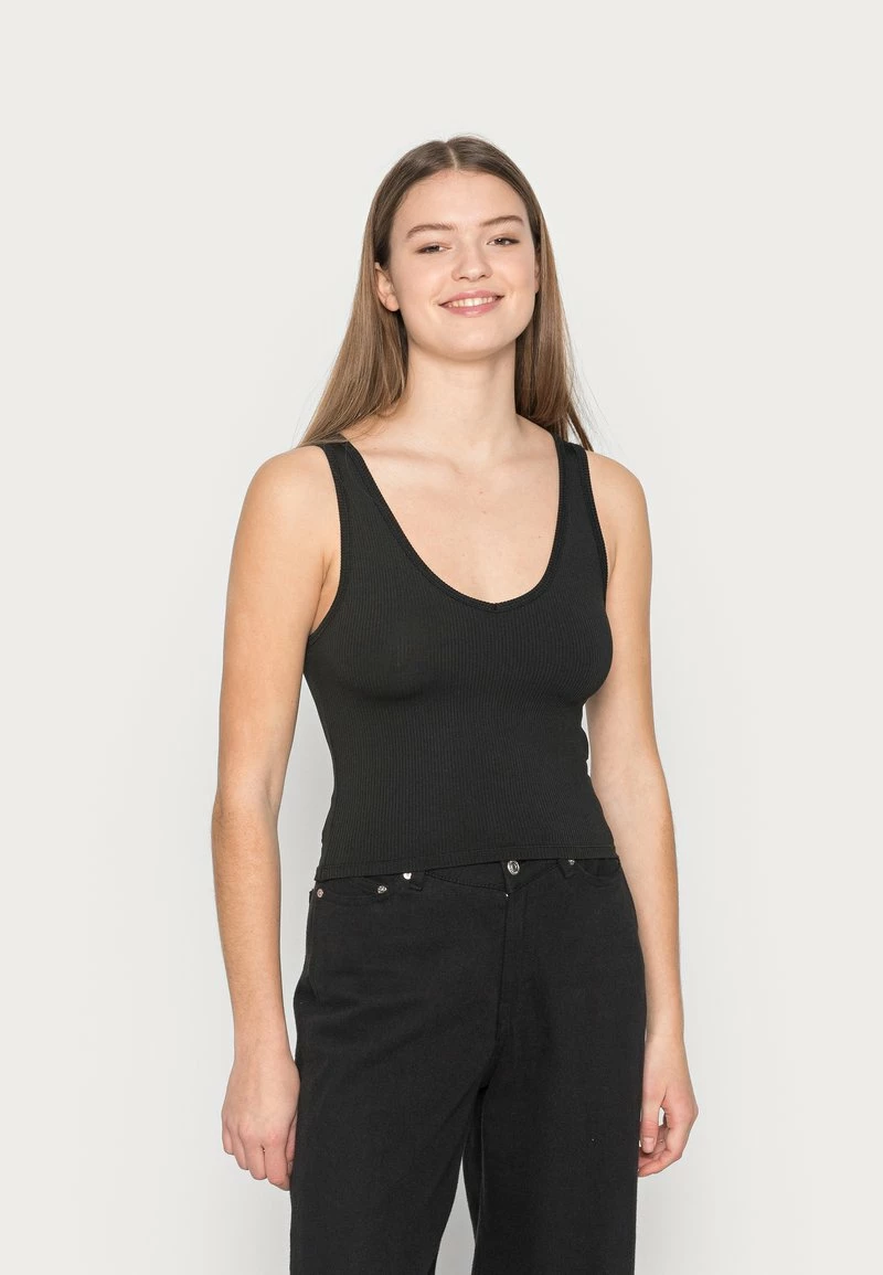 Hollister Co. BARE SEAMLESS V TANK - Top - Casual Black | Damen 3 Hollister Co. BARE SEAMLESS V TANK - Top - Casual Black | Damen