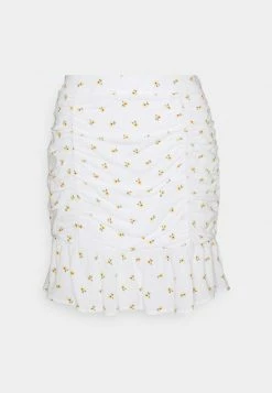 Hollister Co. CINCH SKIRT - Minirock - White | Damen