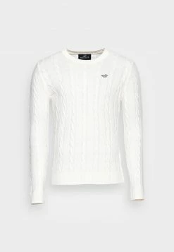 Hollister Co. CABLE - Strickpullover - Cream | Herren -Hollister Co Verkäufe 2022 57b3f2ffaf894ecfa8cef77f760c896b